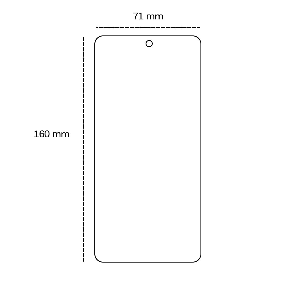 Tempered glass 2,5D for Realme 12 5G