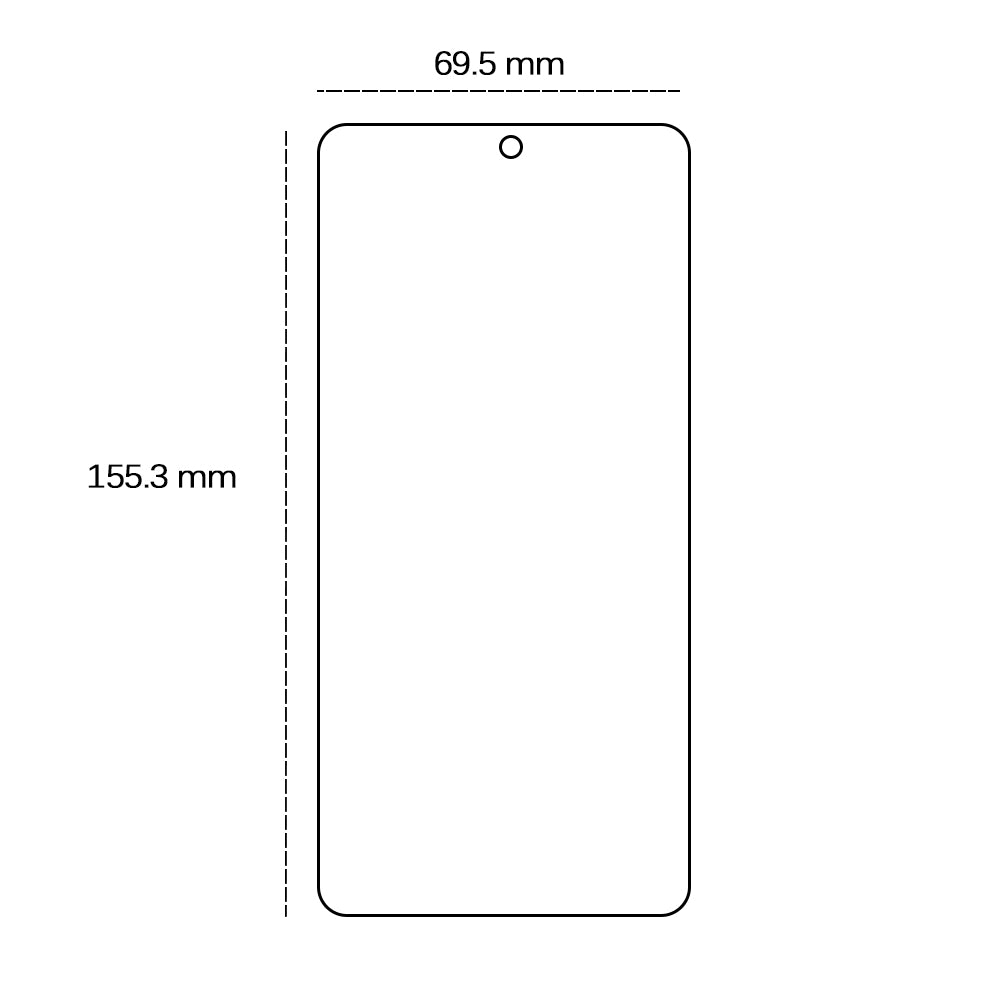 Tempered glass 2,5D for Oppo Reno 11F 5G (Global)
