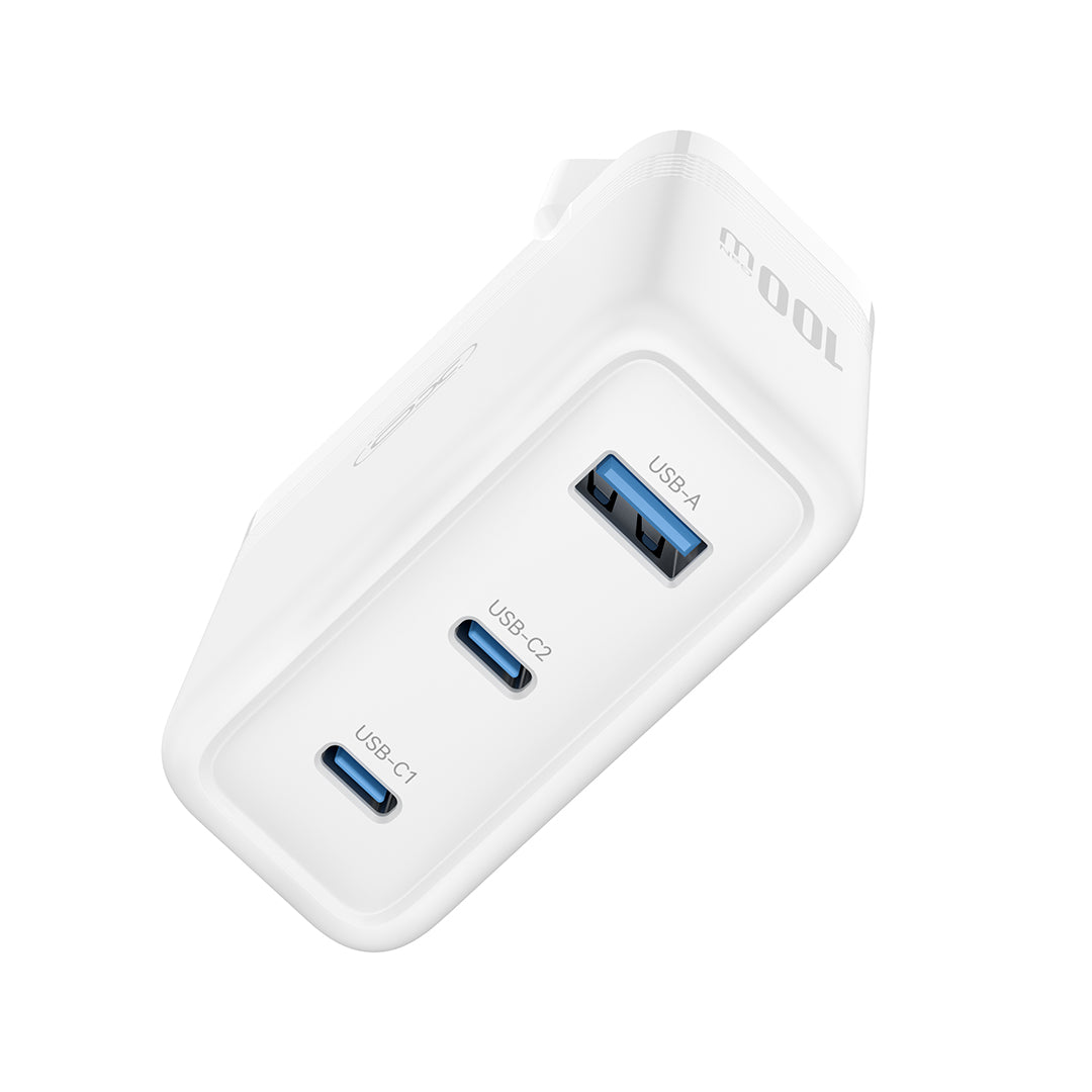Chargeur mural XO CE35 PD 100W 3 ports blanc
