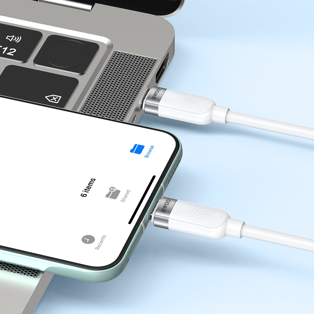 BWOO 65W cable USB-C - USB-C 1m white