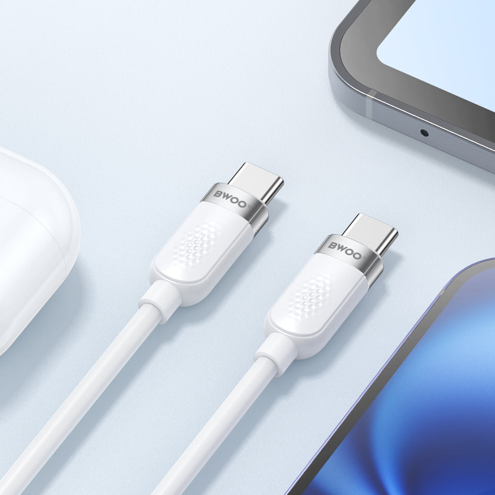 BWOO 65W cable USB-C - USB-C 1m white