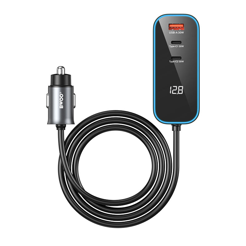 Chargeur voiture BWOO CC107 USB-C/USB-A 30W