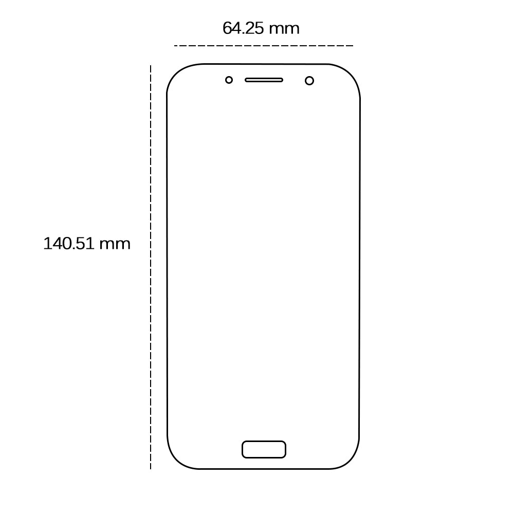 Tempered glass 2,5D for Samsung Galaxy A5 2017 (A520)