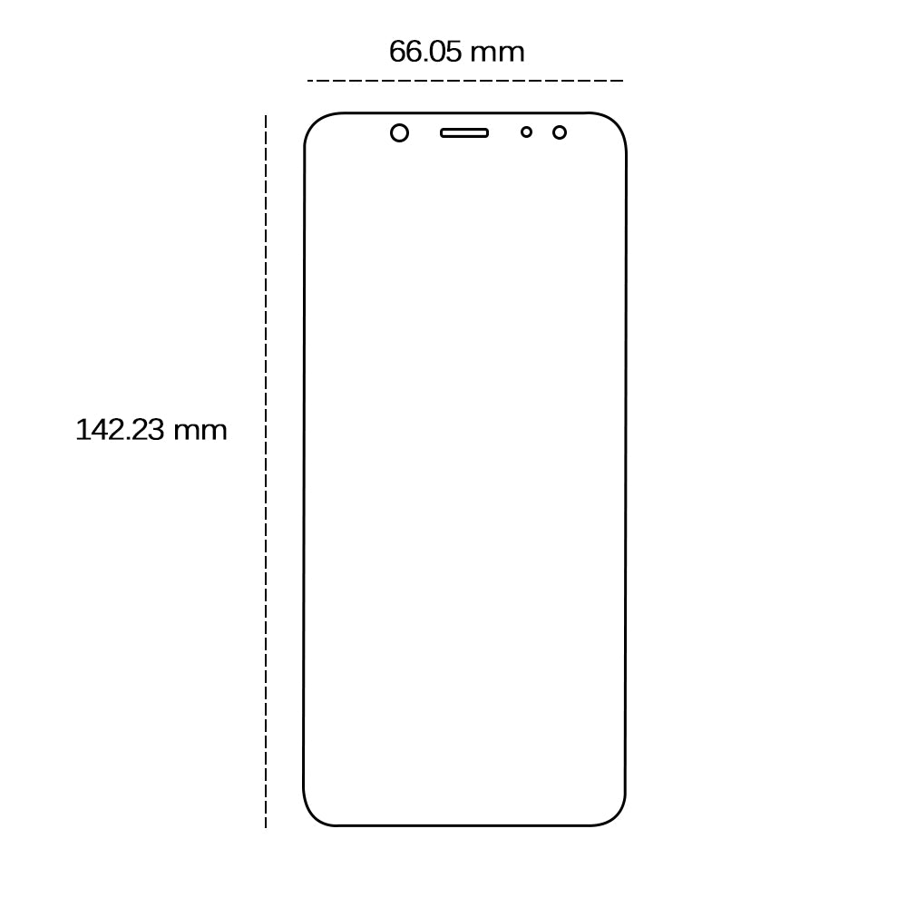 Tempered glass 2,5D for Samsung Galaxy A6 2018