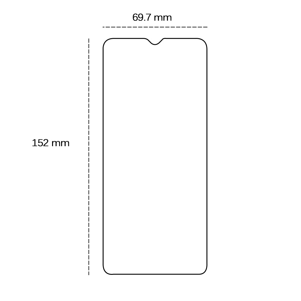 Tempered glass 2,5D for Samsung Galaxy A20 / A30 / A30S / A50 / A50s / M21 / M31 / A22 4G / A32 4G