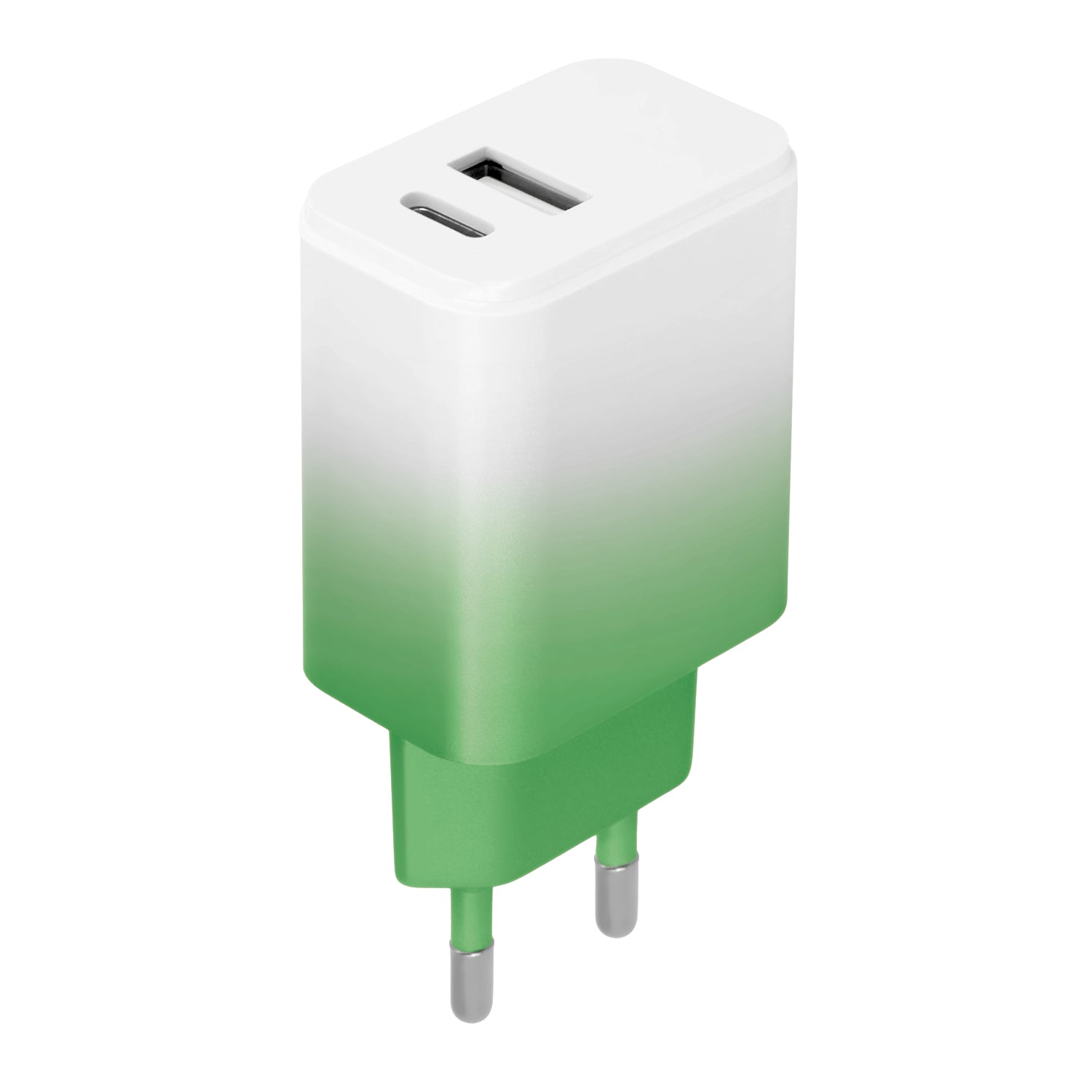 Setty charger USB + USB-C 20W LSIG-AC-20 mint-white gradient