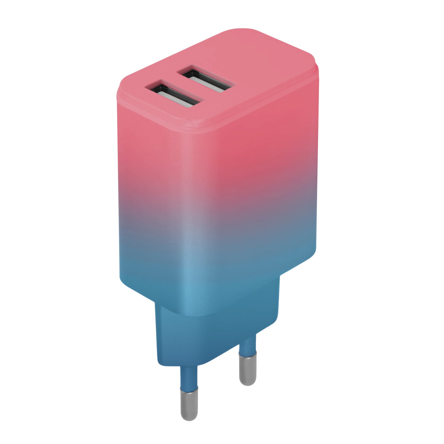 Setty charger 2x USB 18W LSIG-AA-20 turquoise-pink gradient