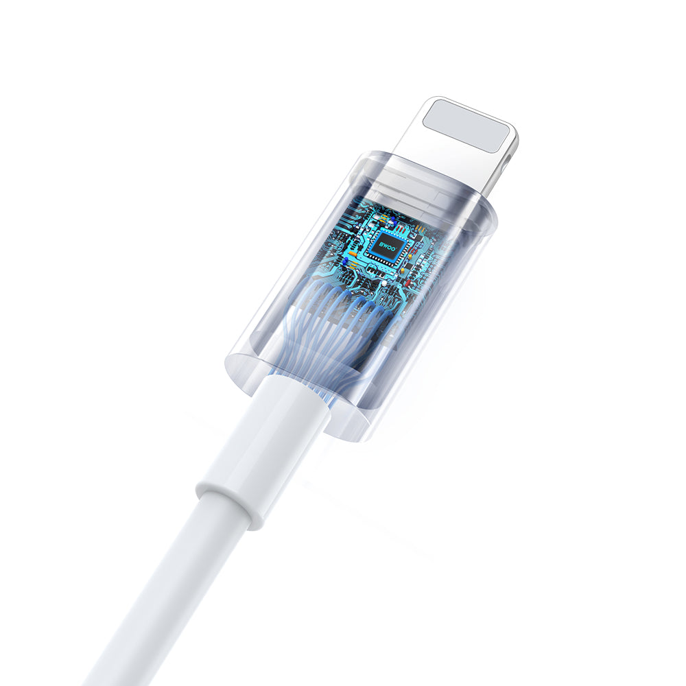 Écouteurs filaires BWOO Lightning avec contrôle de volume HF179 blanc