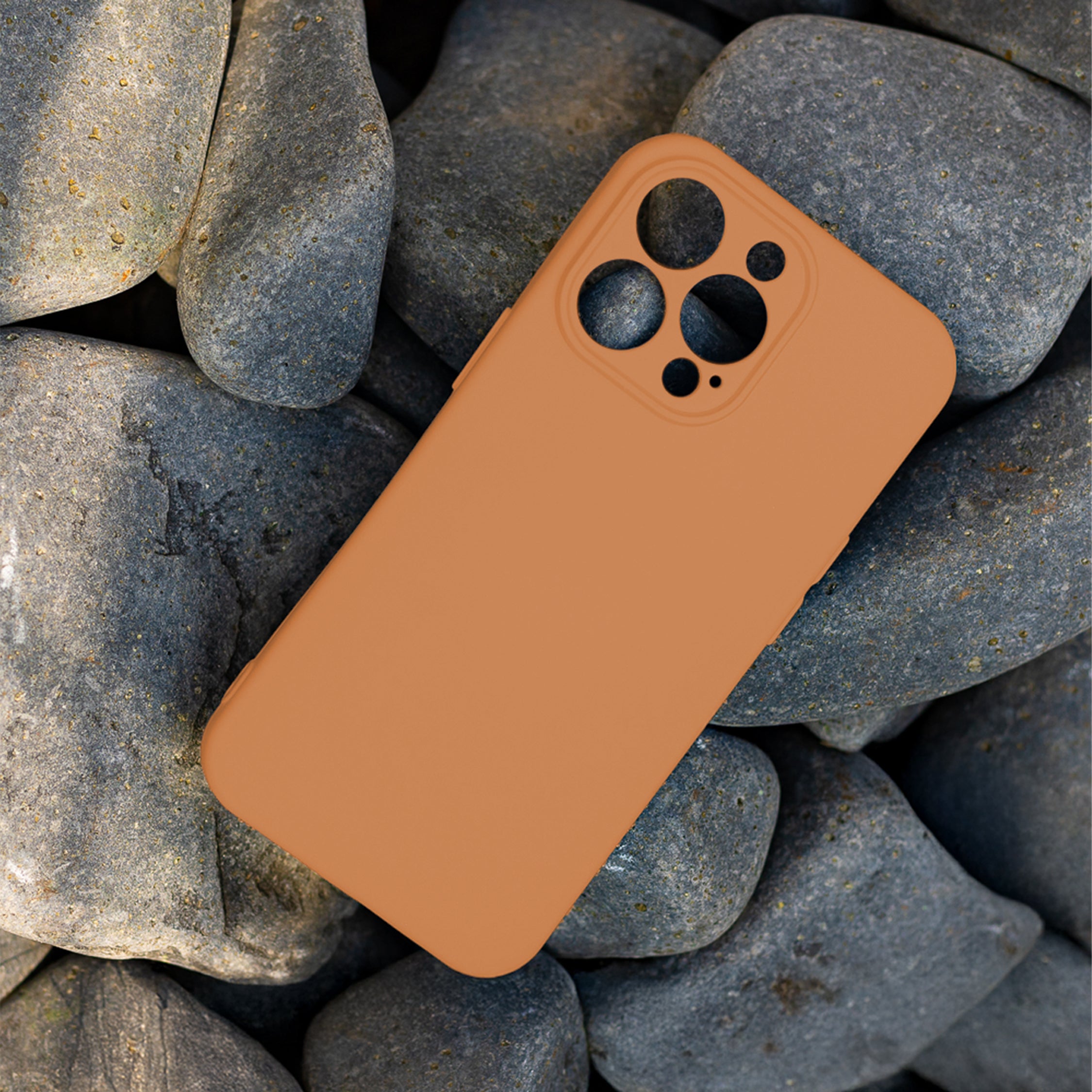 Silicon case for iPhone 17 Pro Max 6,9" tangerine