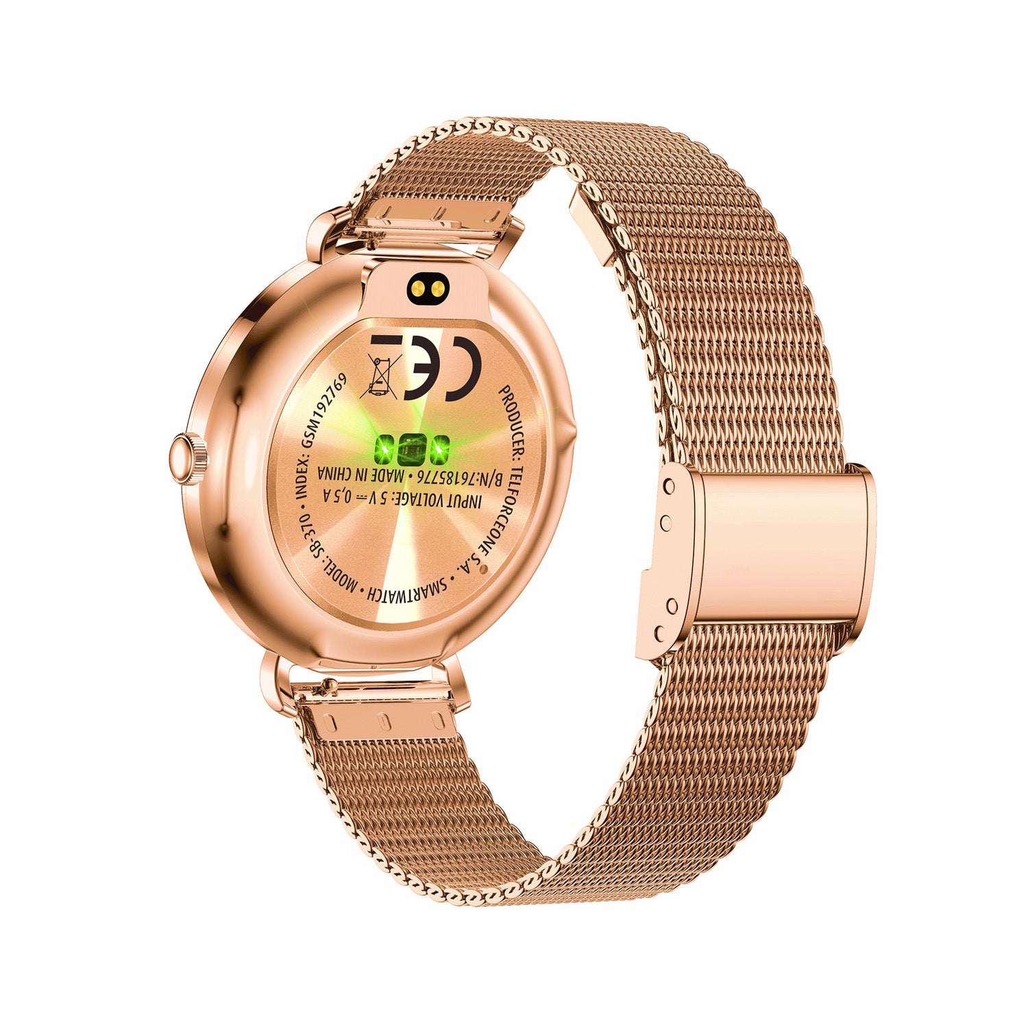 Forever Smartwatch Lucca SB-370 Rose Gold - Leopard Print