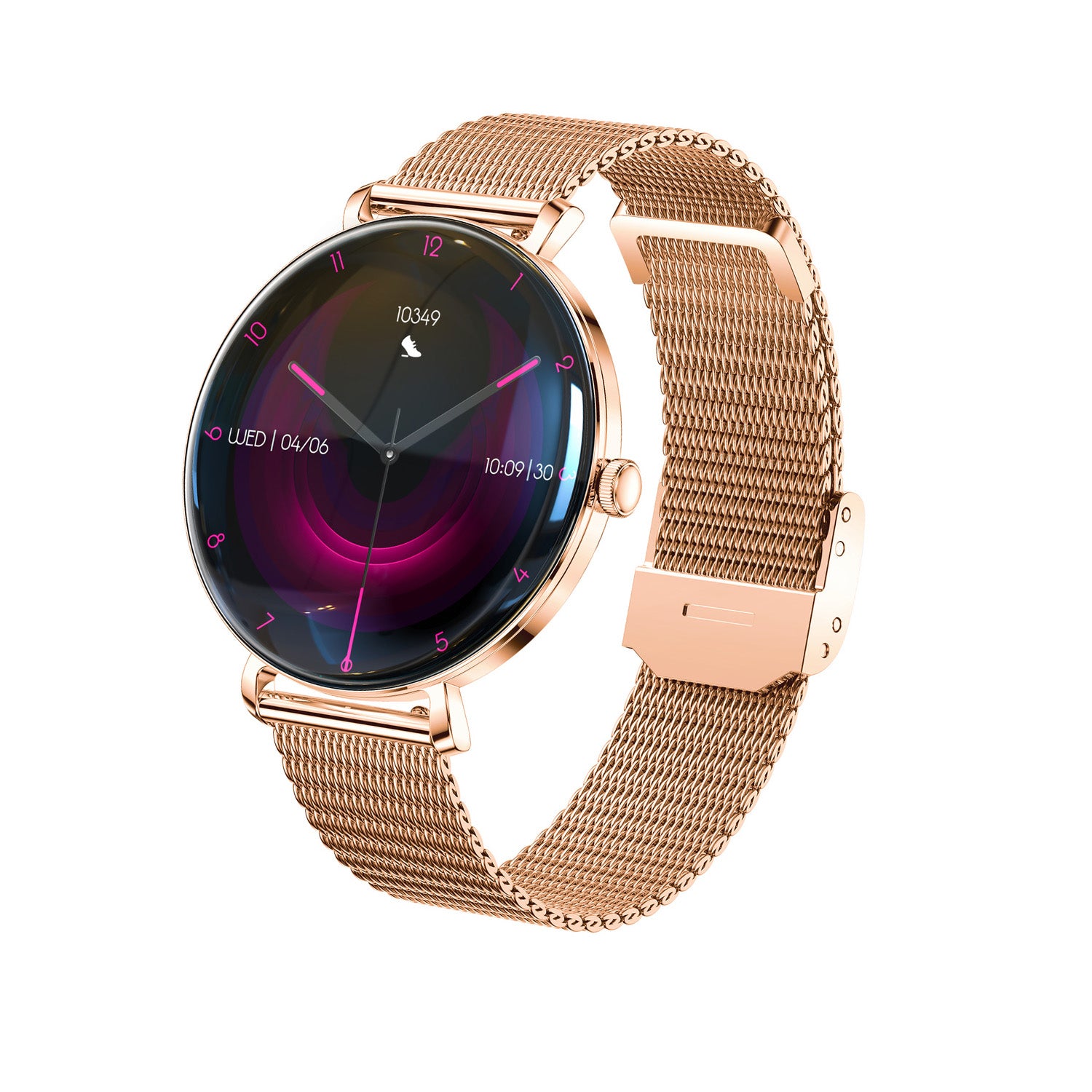 Forever Smartwatch Lucca SB-370 Rose Gold - Leopard Print