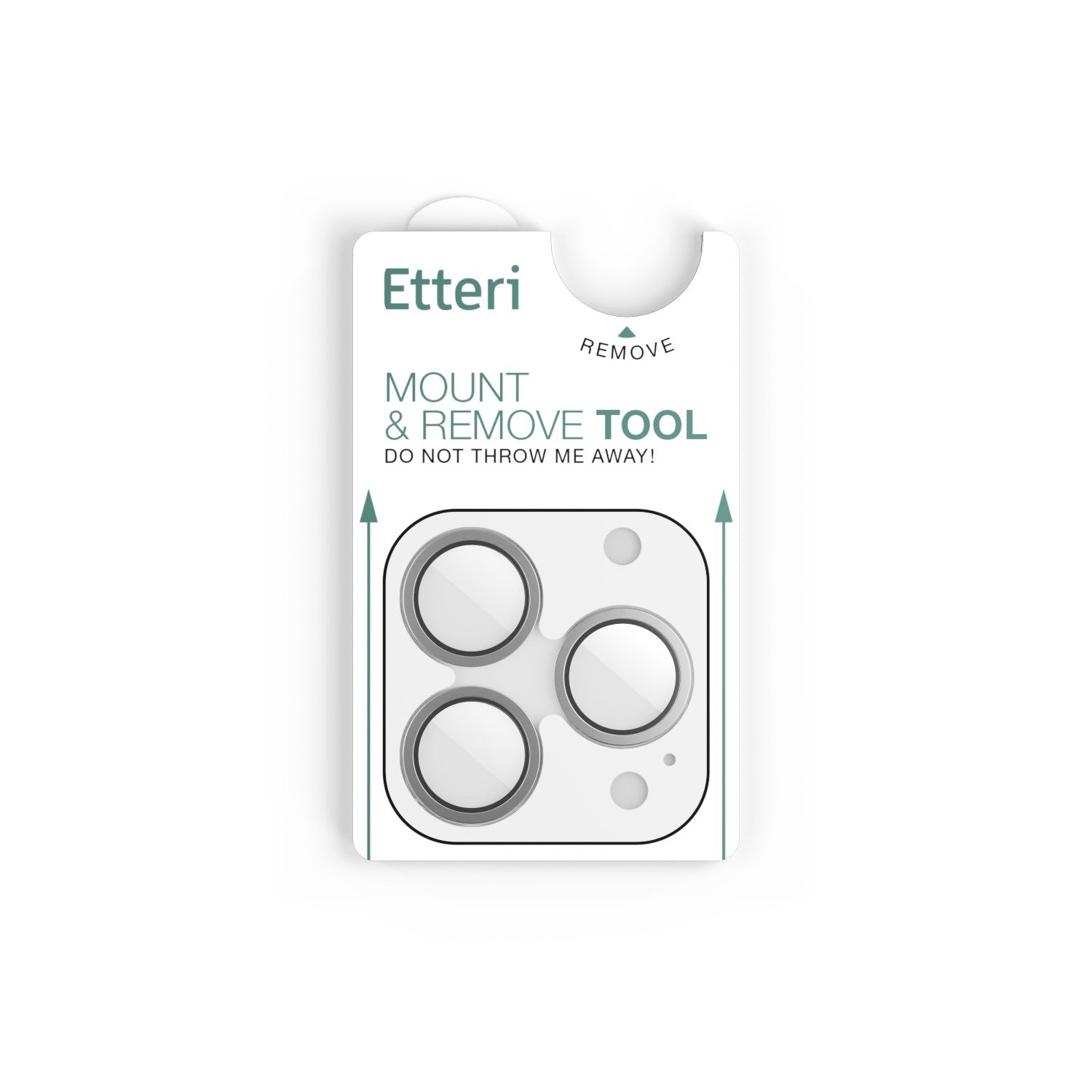 Verre de protection objectif Etteri iPhone 17 Pro / 17 Pro Max gris