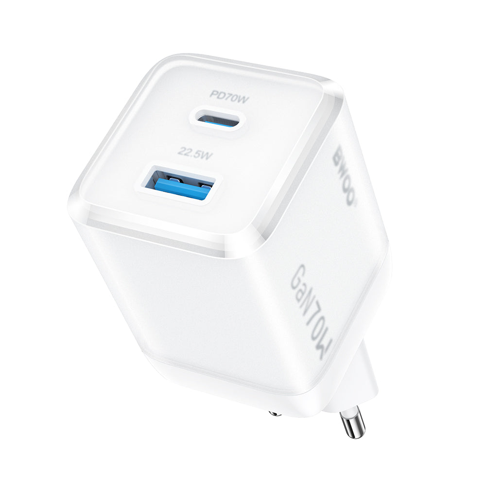 Chargeur mural BWOO GaN 70W USB-C + USB-A