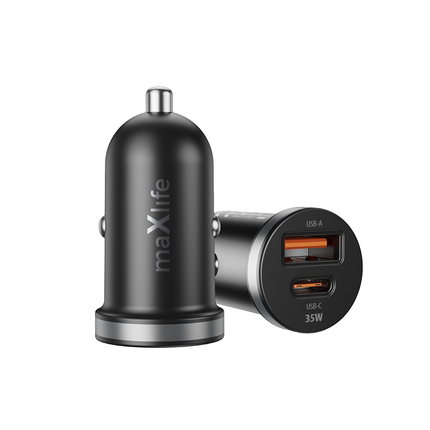Chargeur voiture Maxlife MXCC-05 — 35W USB-C/USB-A