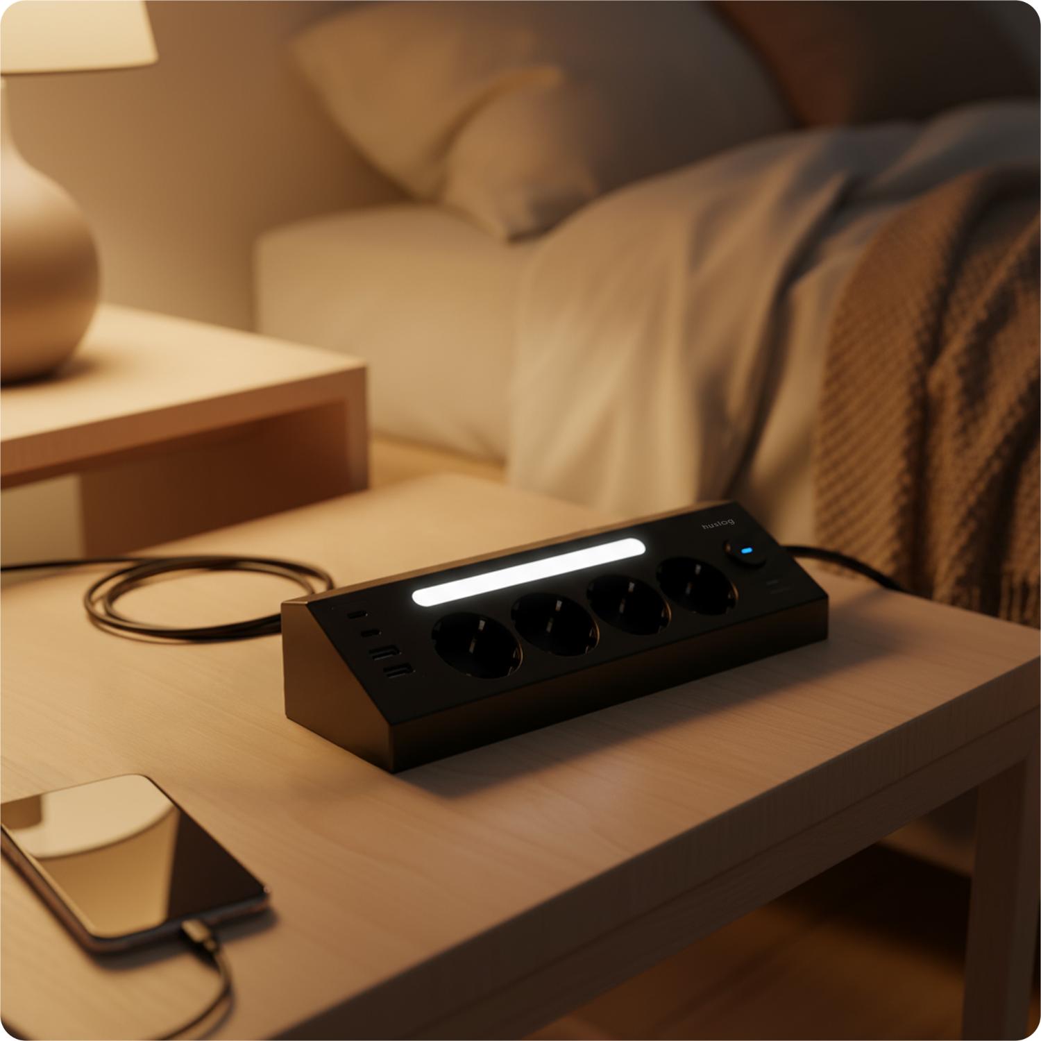 Huslog Power strip with LED