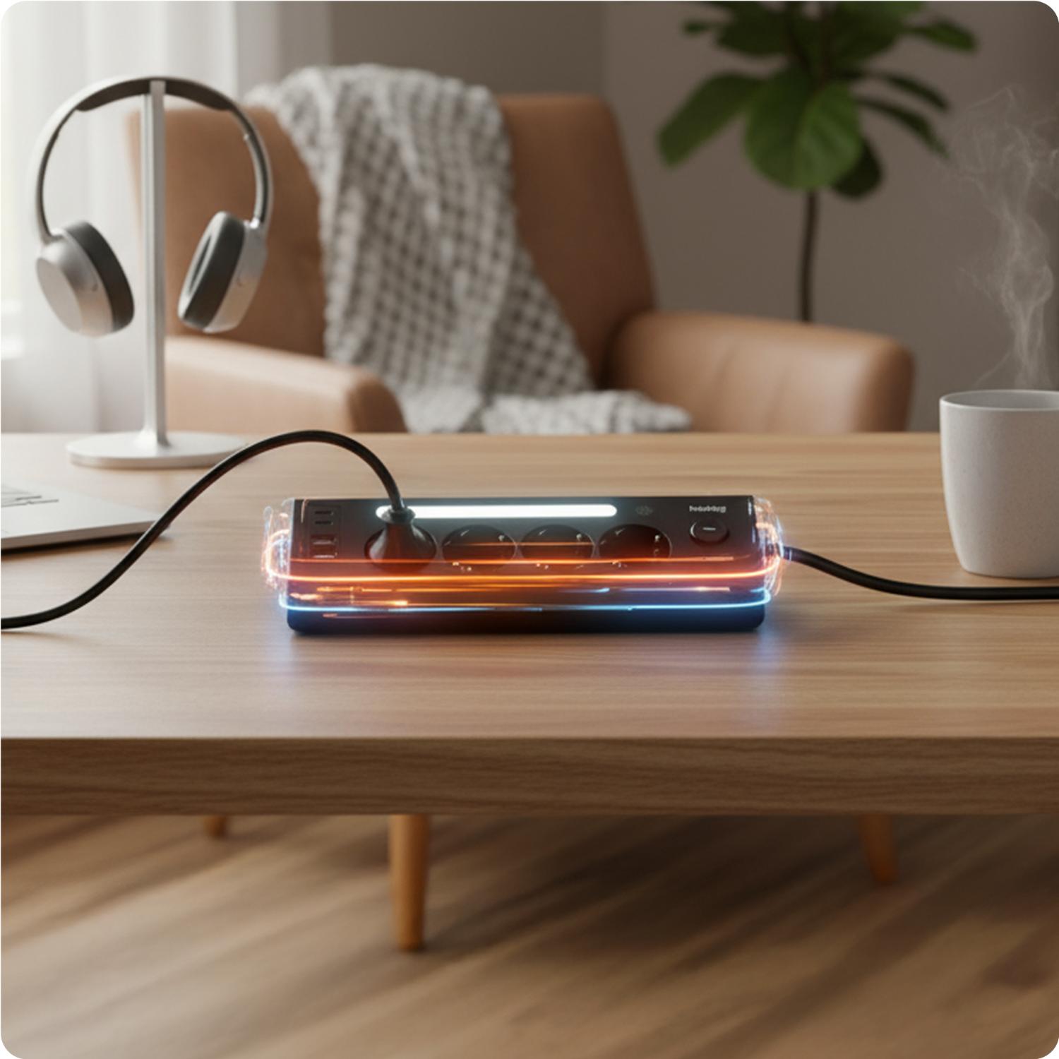 Huslog Power strip with LED