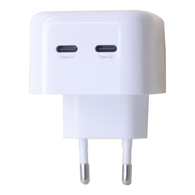 Chargeur Maxximus MX Thunder PD 35W — 2 USB-C Blanc