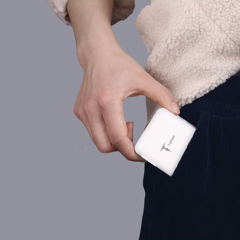 WALL CHARGER T-PHOX MEGA T-PP09 GAN PD 65W USB/USB-C WHITE