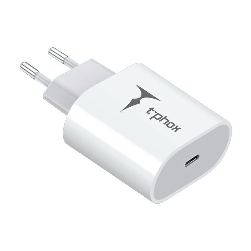 WALL CHARGER T-PHOX ISPEED 20W WHITE (EU PLUG)
