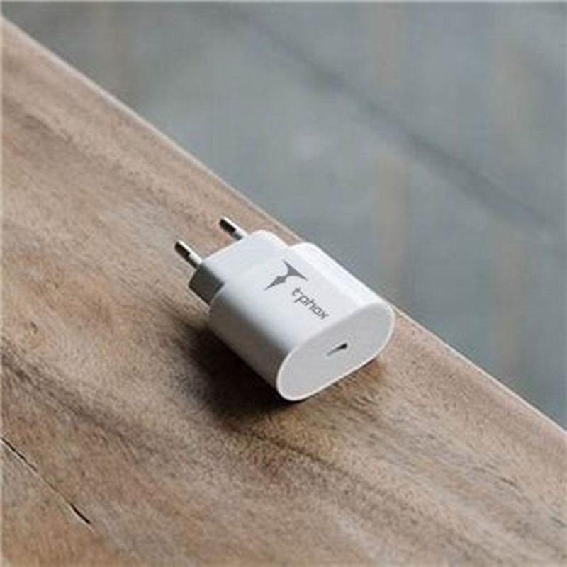 WALL CHARGER T-PHOX ISPEED 20W WHITE (EU PLUG)
