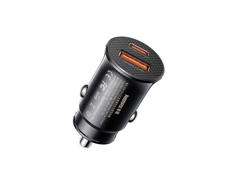 CAR CHARGER REMAX SIYA SERIES 30W RCC358 PD QC USB-C/USB BLACK