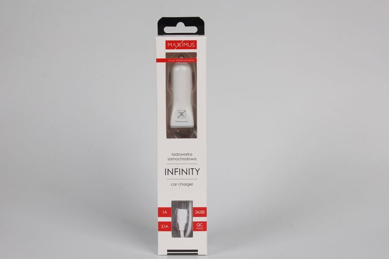 Car charger Maxximus Infinity 2.1A  Micro USB, 2xUSB