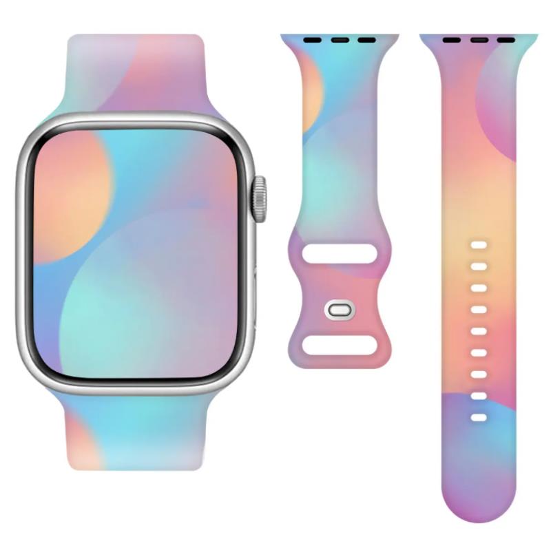 SILICONE STRAP SMARTWATCH 22MM RAINBOW