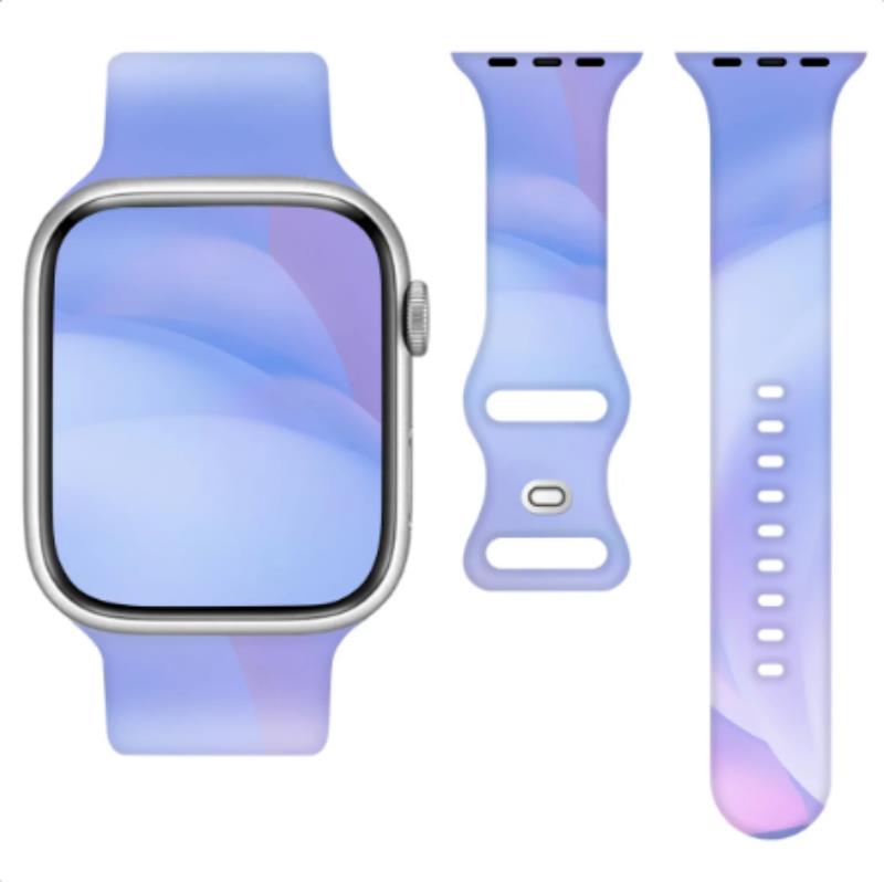 SILICONE STRAP APPLE WATCH 42/44/45/49MM (97+110) BLUE