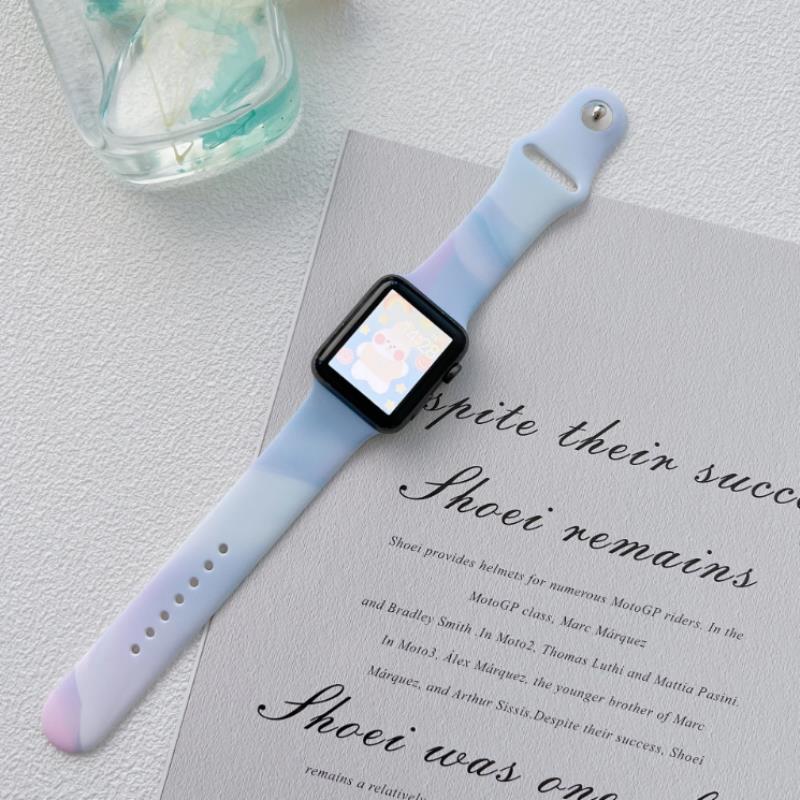 SILICONE STRAP APPLE WATCH 38/40/41 MM (97+110) BLUE