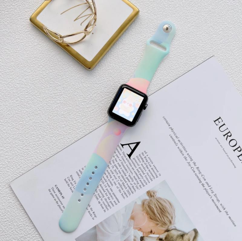 SILICONE STRAP APPLE WATCH 42/44/45/49MM (97+110) COLORFUL
