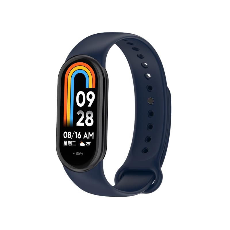 SILICONE STRAP MI BAND 8/M8 (12). NAVY