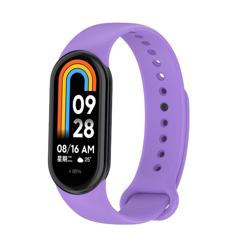 SILICONE STRAP MI BAND 8/M8 (4). PURPLE
