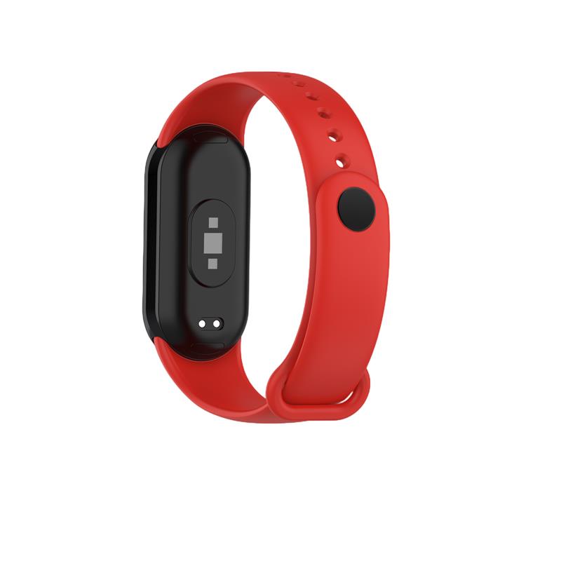 SILICONE STRAP MI BAND 8/M8 (6). RED