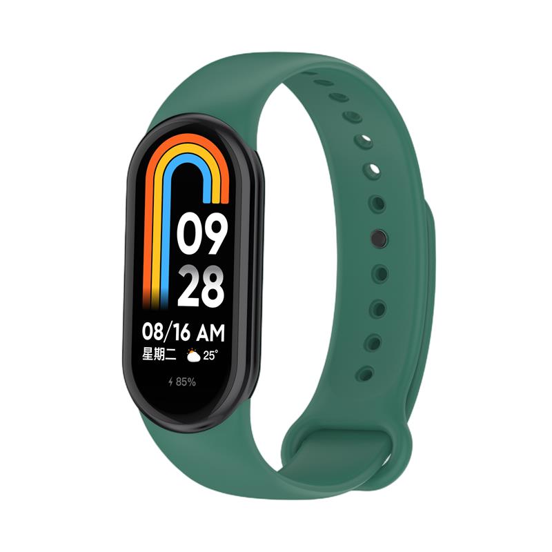 SILICONE STRAP MI BAND 8/M8 (8). GREEN