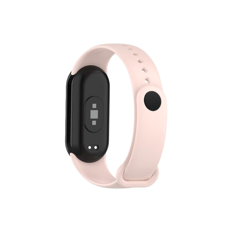 SILICONE STRAP MI BAND 8/M8 (1). LIGHT PINK
