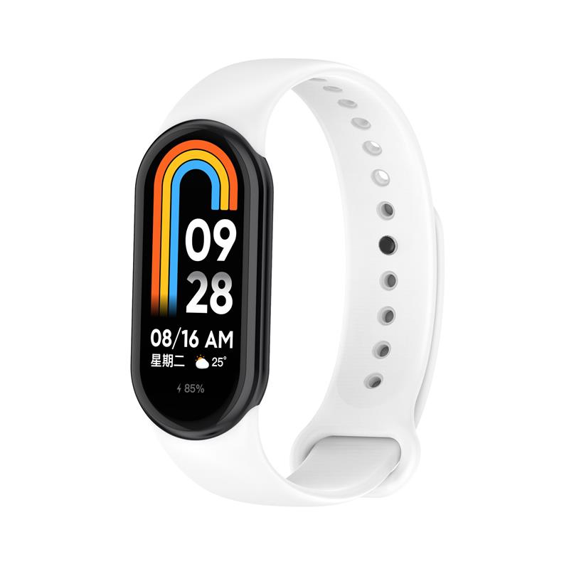 SILICONE STRAP MI BAND 8/M8 (2). WHITE