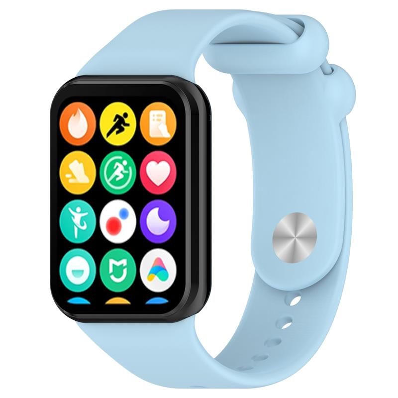 SILICONE STRAP MI BAND 8 PRO /M8 PRO (4). LIGHT BLUE
