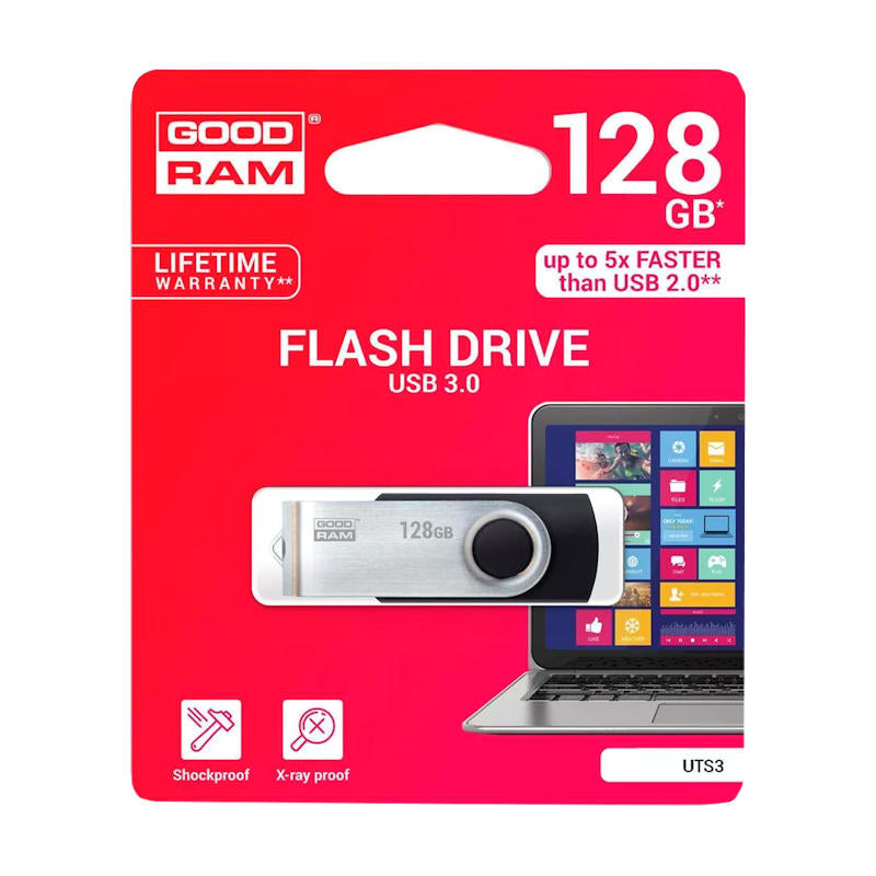 PENDRIVE 3.0 GOODRAM TWISTER BLUE 128GB BLACK