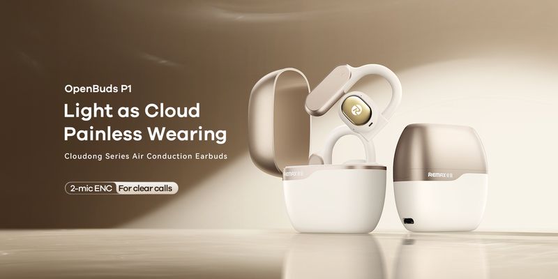 BLUETOOTH REMAX TWS P1 WHITE AIR CONDUCTION