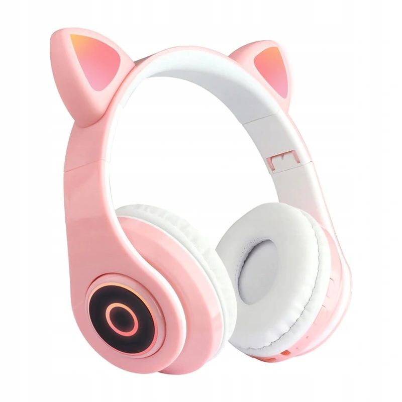 BLUETOOTH HEADPHONES B39 CAT EARS PINK