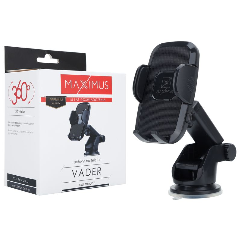 Support de Voiture Maxximus Vader pour Pare-Brise — Noir