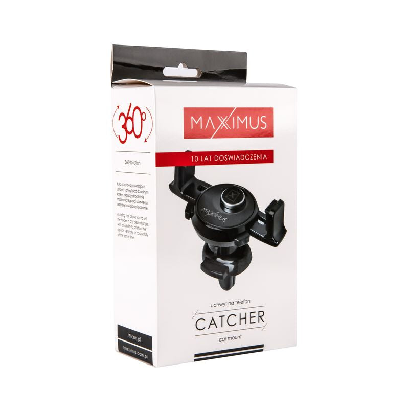 Support auto Maxximus Catcher noir grille — fermeture automatique