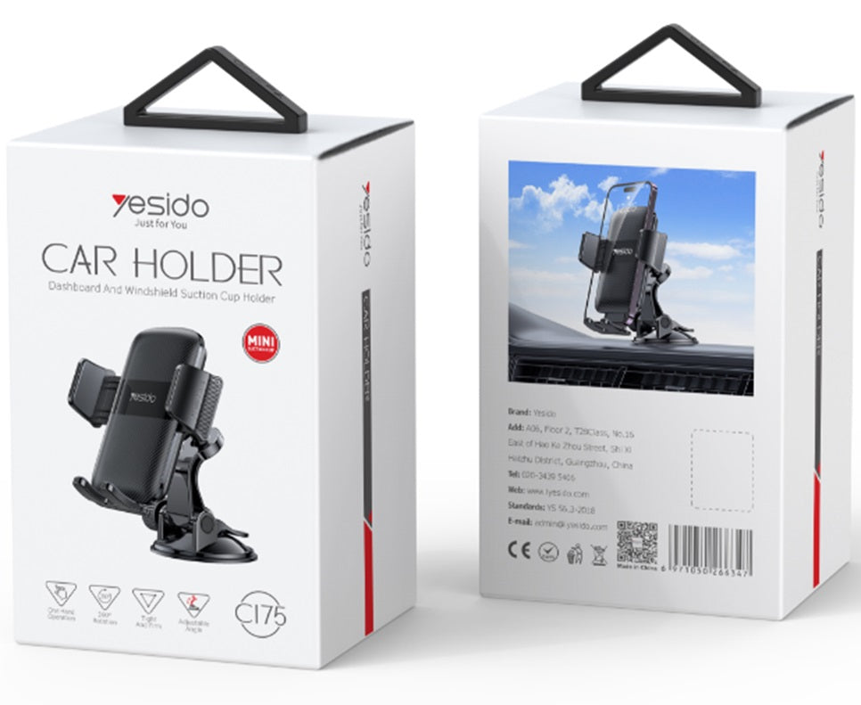 YESIDO CAR HOLDER C175 BLACK