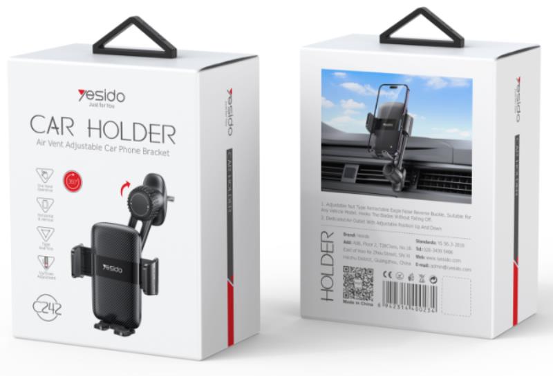 YESIDO CAR HOLDER C242 FOR VENT BLACK