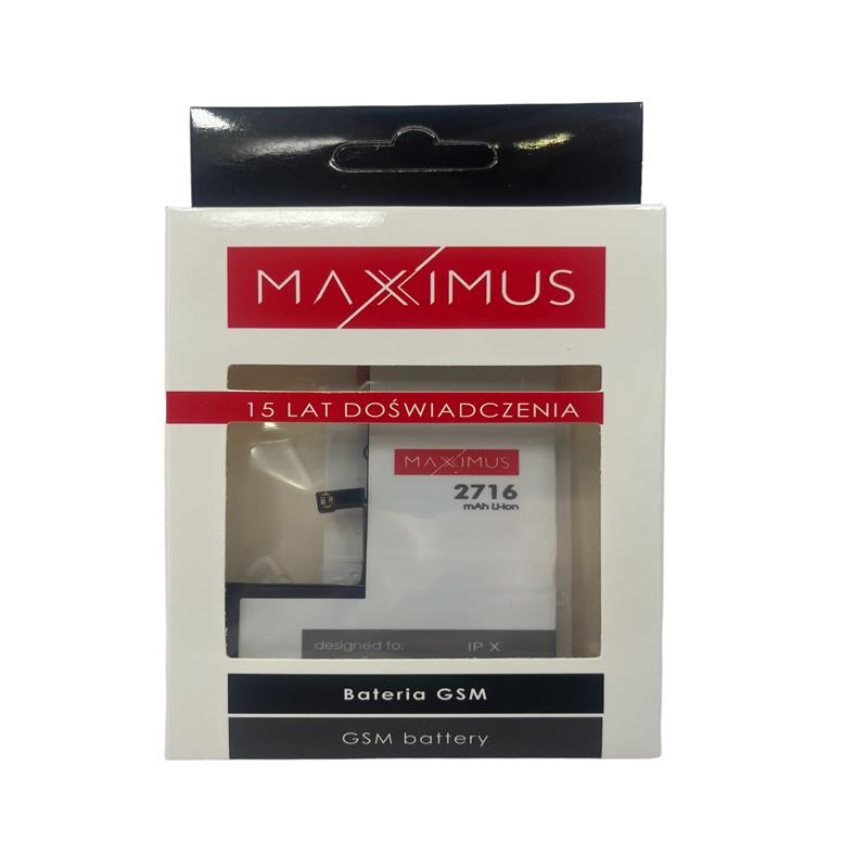BATTERY MAXXIMUS IPHONE X 2716mAh