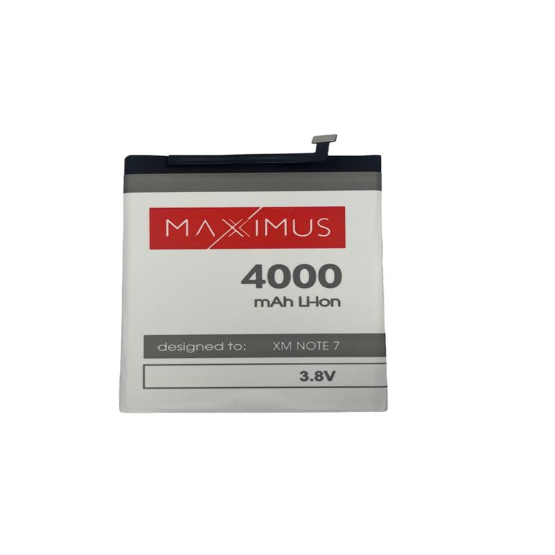 BATTERY MAXXIMUS XIAOMI REDMI NOTE 7 4000mAh BN4A