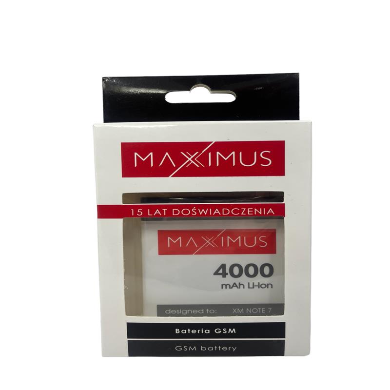 BATTERY MAXXIMUS XIAOMI REDMI NOTE 7 4000mAh BN4A