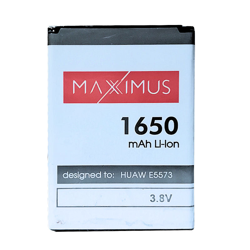 Batterie Maxximus pour Huawei E5573 LTE 4G — 1650mAh HB434666RBC