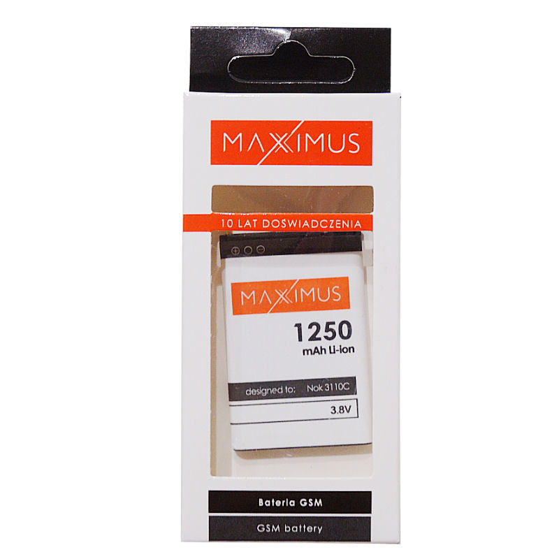 BATTERY MAXXIMUS NOKIA 3110C 1250mAh LI-ION BL-5C