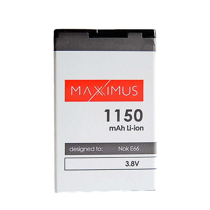 BATTERY MAXXIMUS NOKIA E66 1150mAh Li-ion  BL-4U